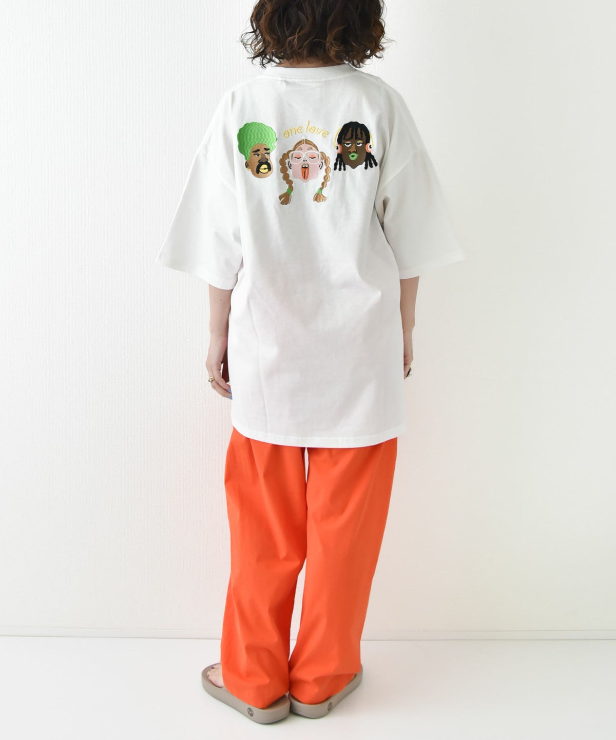 ジムマスター｜7.4oz one love 刺繍ビッグTee [[G521797]][D]