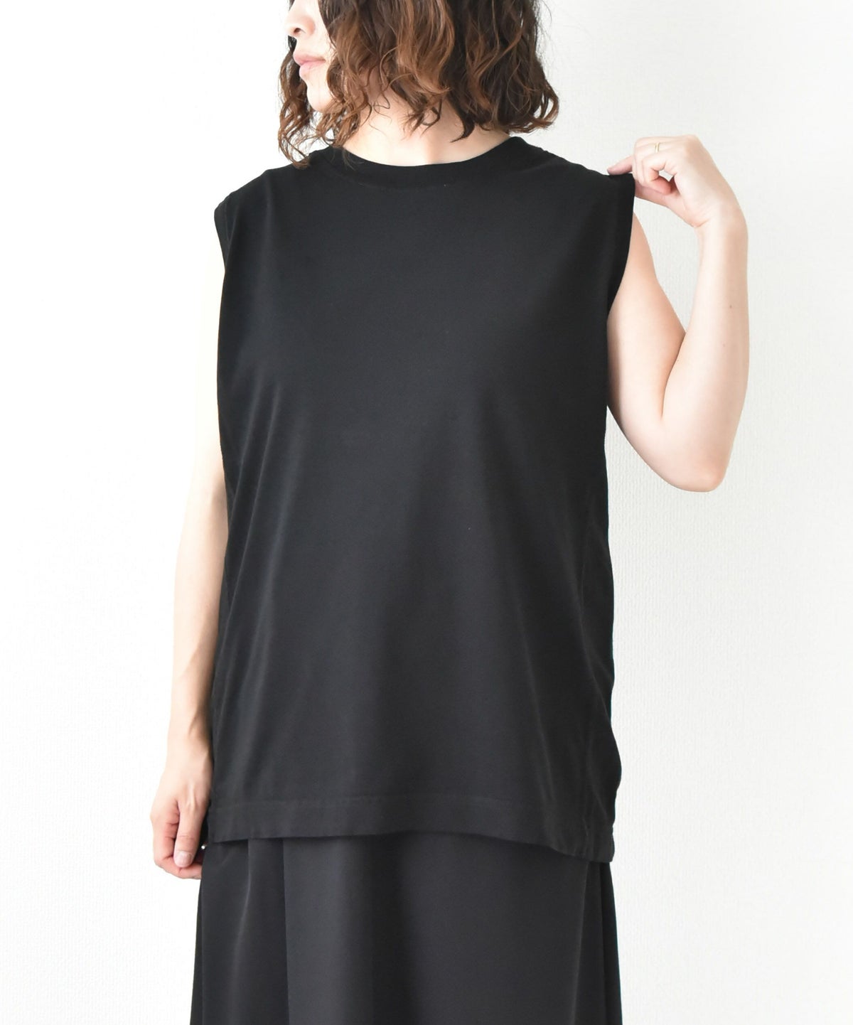 day standard｜切り替えノースリブカットソー [[852320]][D]