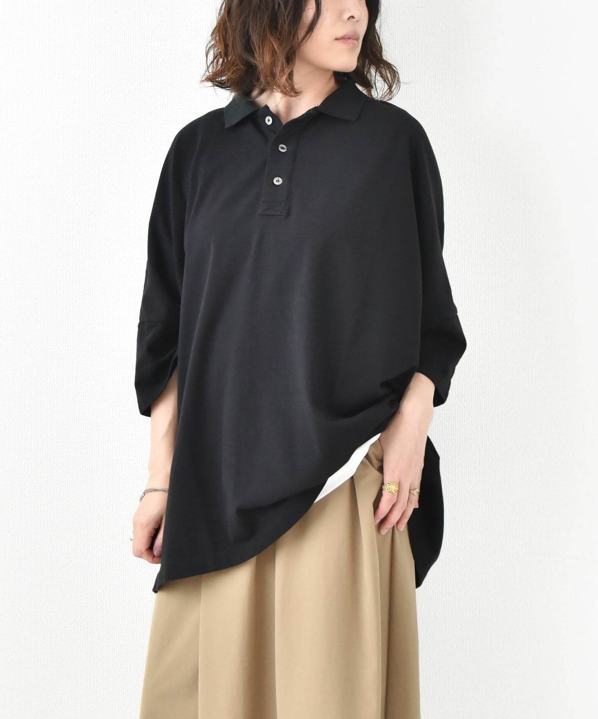 day standard｜ワイドポロシャツ(UNISEX) [[d-c-004]][D]