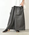 hagumu｜ストレッチツイルワイドタックパンツ [[83062181]][C]
