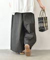hagumu｜ストレッチツイルワイドタックパンツ [[83062181]][C]