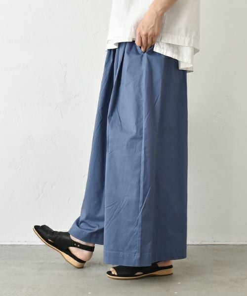 hagumu｜ストレッチツイルワイドタックパンツ [[83062181]][C]