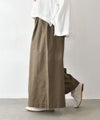hagumu｜ストレッチツイルワイドタックパンツ [[83062181]][C]