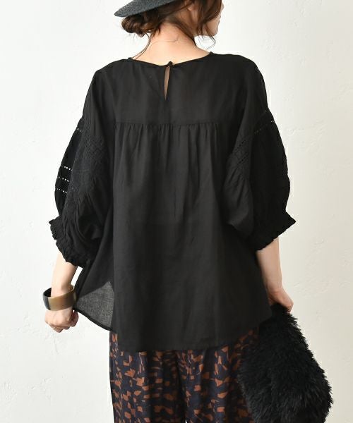 HUMS｜袖レース切替プルオーバー [[RNK-2564]][C]