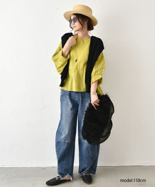 HUMS｜袖レース切替プルオーバー [[RNK-2564]][C]