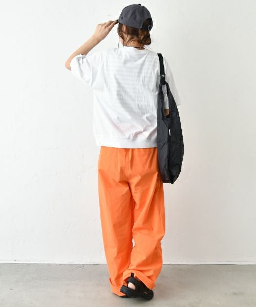 eka::｜5分袖ロゴプリントTee [[1611852]][C]