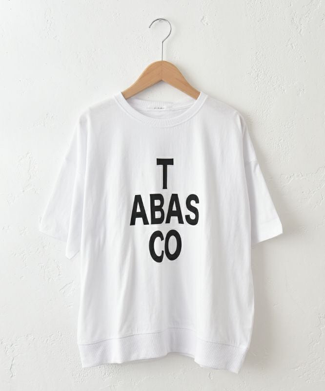  eka::｜5分袖ロゴプリントTee [[1611852]][C]