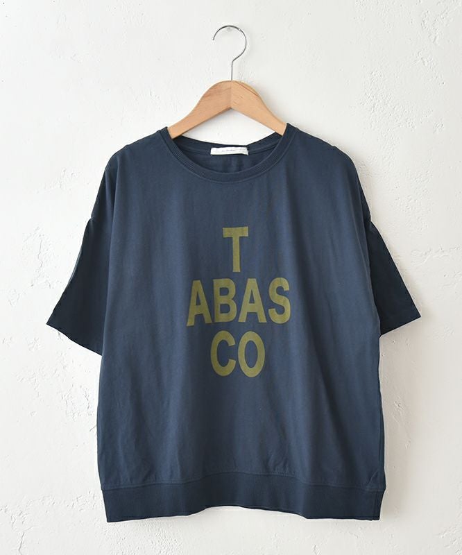  eka::｜5分袖ロゴプリントTee [[1611852]][C]