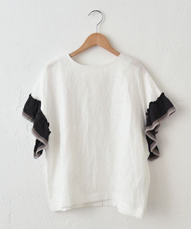  hagumu｜お袖フリフリニット2wayプルオーバー [[ha-BL-05]][C]