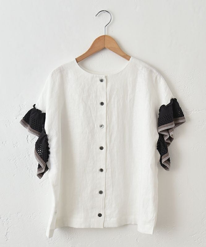  hagumu｜お袖フリフリニット2wayプルオーバー [[ha-BL-05]][C]