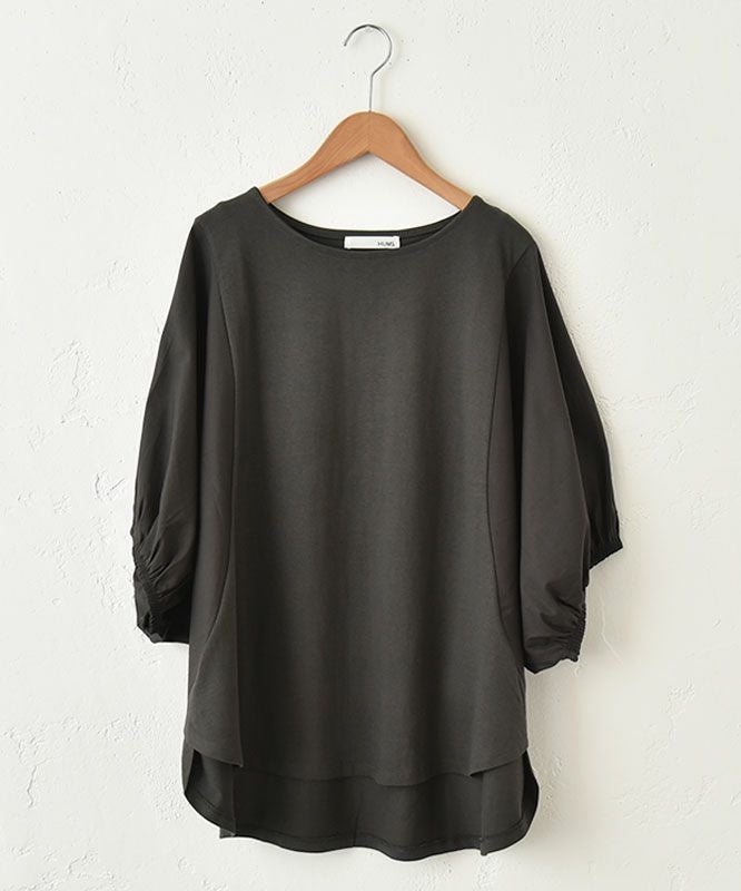 HUMS｜袖布帛ドルマンカットソー [[50098152]][C]