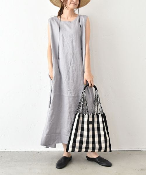 08Mab｜リネンノースリーブワンピース [[CF-525HF1184op]][C]