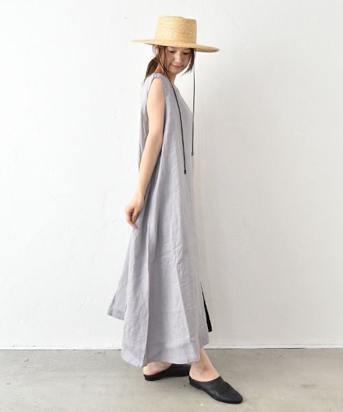 08Mab｜リネンノースリーブワンピース [[CF-525HF1184op]][C]