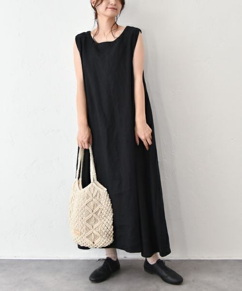 08Mab｜リネンノースリーブワンピース [[CF-525HF1184op]][C]