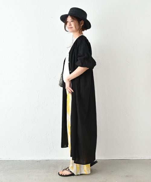 HUMS｜タックギャザーシャツワンピース [[WOA2583]][C]