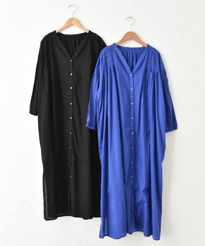 HUMS｜タックギャザーシャツワンピース [[WOA2583]][C] | ma28 ONLINE