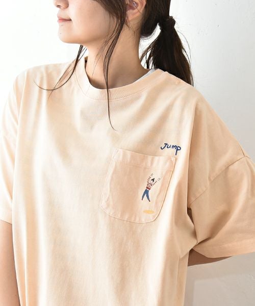 Gives a sense of fullment｜Jump 刺繍Tee [[852329]][C]