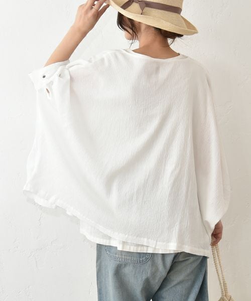 No18｜袖カフス前開きブラウス [[H25007]][C]