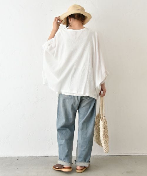 No18｜袖カフス前開きブラウス [[H25007]][C]