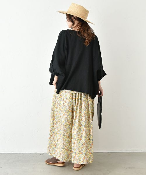 No18｜袖カフス前開きブラウス [[H25007]][C]