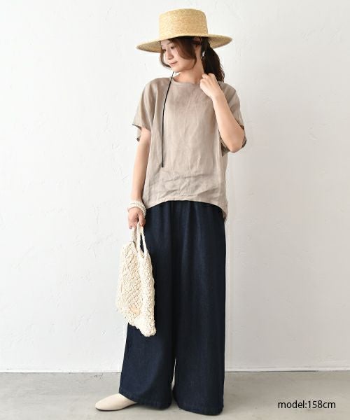 SETTEN｜バックヘムゴムギャザープルオーバー [[SET-4018]][C]