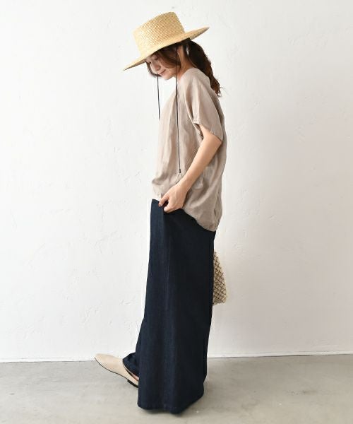 SETTEN｜バックヘムゴムギャザープルオーバー [[SET-4018]][C]