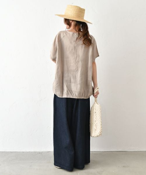 SETTEN｜バックヘムゴムギャザープルオーバー [[SET-4018]][C]