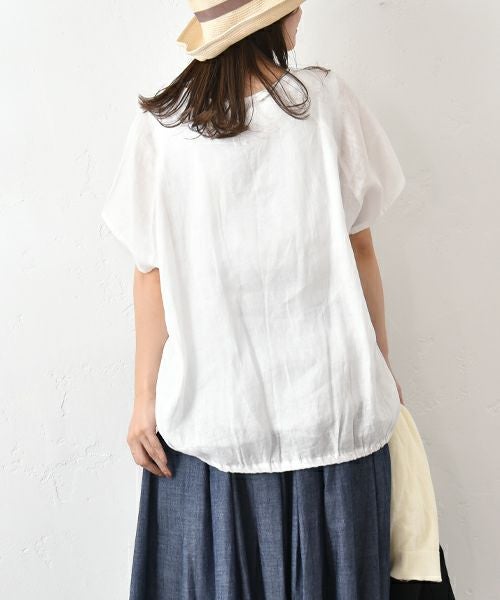 SETTEN｜バックヘムゴムギャザープルオーバー [[SET-4018]][C]