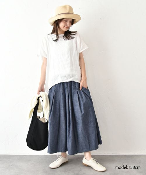 SETTEN｜バックヘムゴムギャザープルオーバー [[SET-4018]][C]