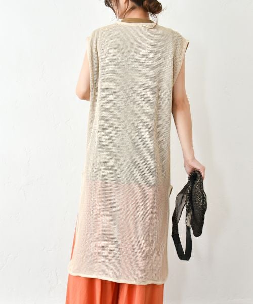 HUMS｜メッシュニットチュニック [[300252]][C]