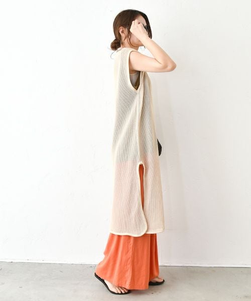 HUMS｜メッシュニットチュニック [[300252]][C]