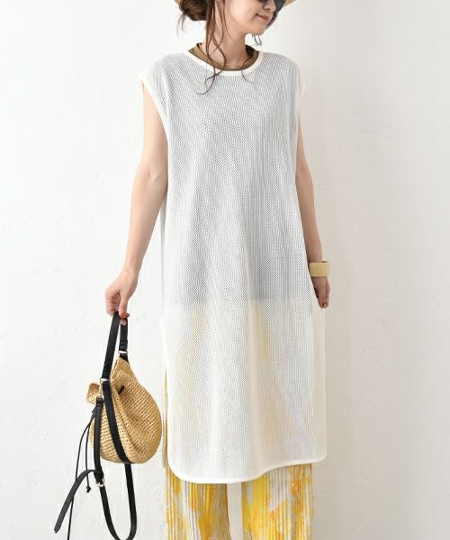 HUMS｜メッシュニットチュニック [[300252]][C]