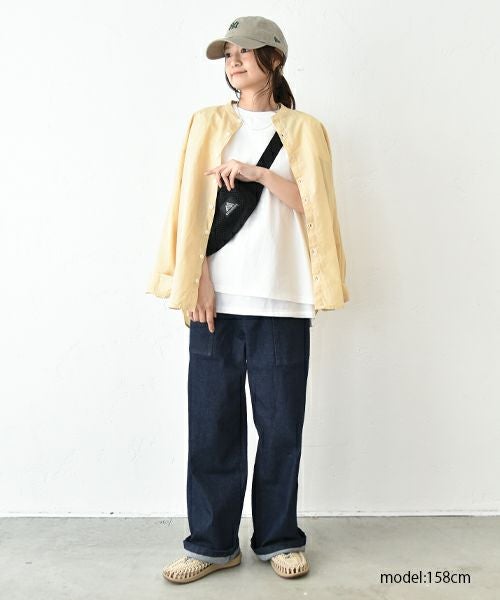 Our.｜フレンチ袖リブ付きカットソー [[C-9036]][C]