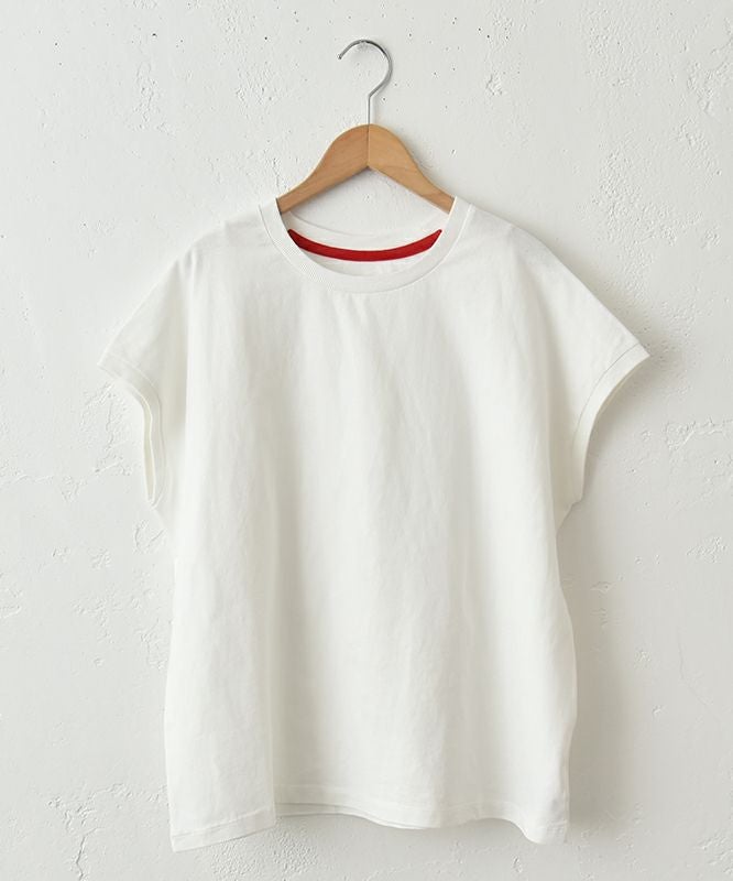 Our.｜フレンチ袖リブ付きカットソー [[C-9036]][C]