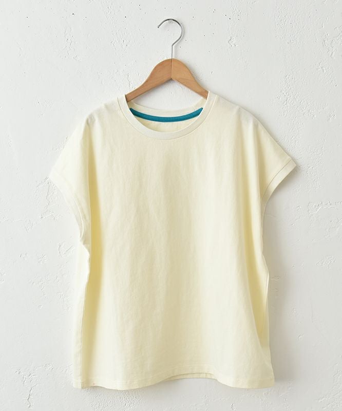 Our.｜フレンチ袖リブ付きカットソー [[C-9036]][C]