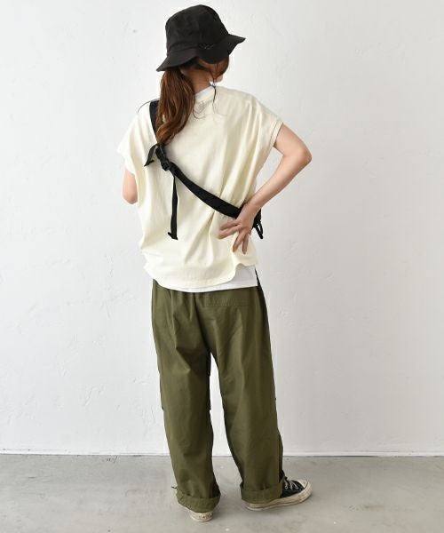 Our.｜フレンチ袖リブ付きカットソー [[C-9036]][C]