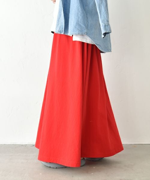 Our.｜カット素材ギャザースカート [[C-9037]][C]