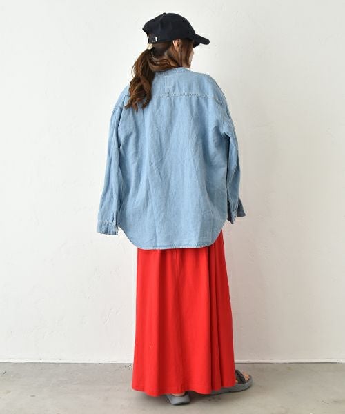 Our.｜カット素材ギャザースカート [[C-9037]][C]