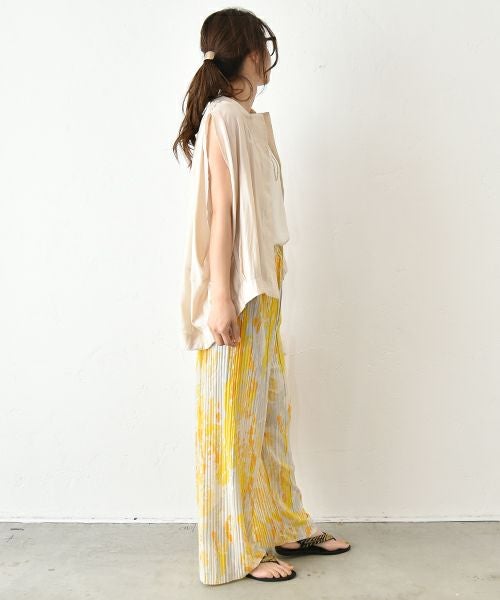 HUMS｜フレンチスリーブジップアップベスト [[HUM-061]][C]