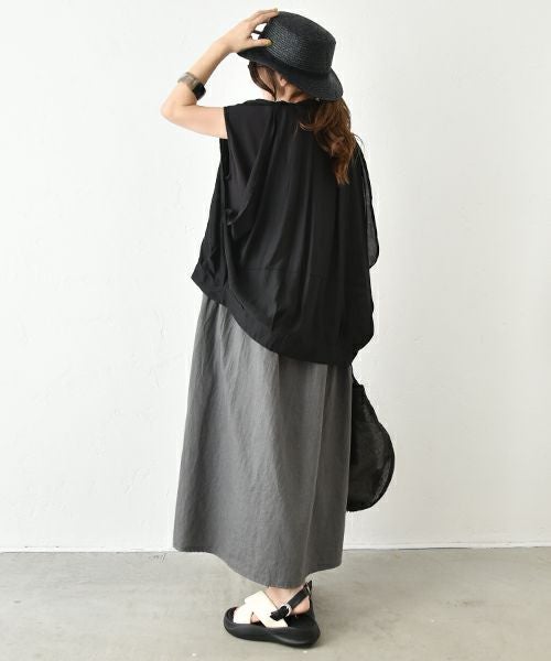 HUMS｜フレンチスリーブジップアップベスト [[HUM-061]][C]