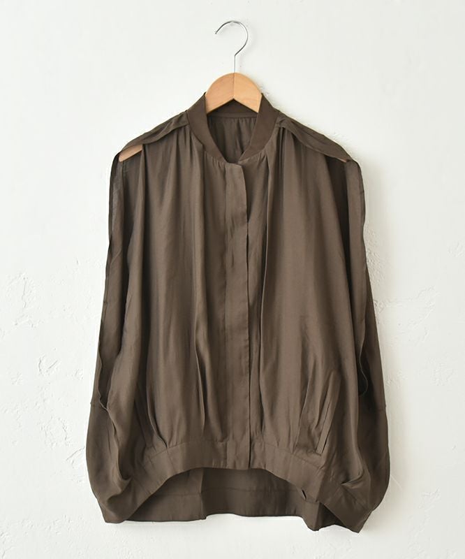 HUMS｜フレンチスリーブジップアップベスト [[HUM-061]][C]