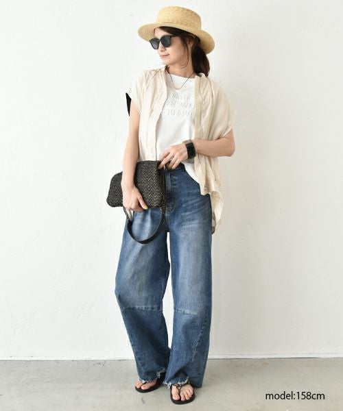 HUMS｜フレンチスリーブジップアップベスト [[HUM-061]][C]