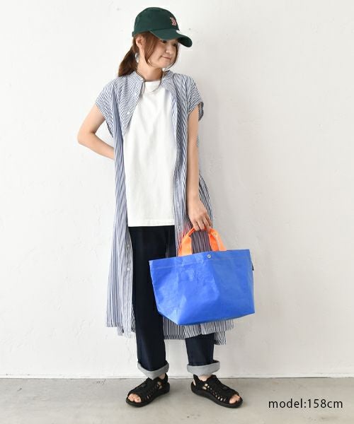 Our.｜ノースリーブ　ストライプワンピース [[131313H]][C]