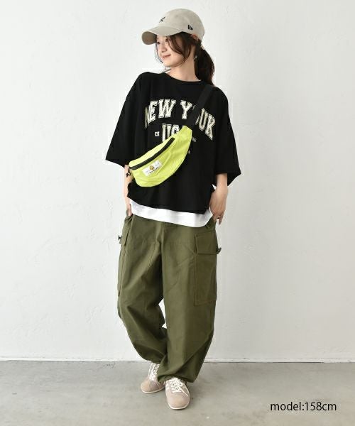 IN THE MARKET｜5分袖ロゴプリントTシャツ [[C-2404]][C]