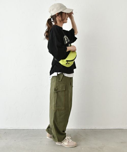 IN THE MARKET｜5分袖ロゴプリントTシャツ [[C-2404]][C]