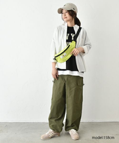 IN THE MARKET｜5分袖ロゴプリントTシャツ [[C-2404]][C]