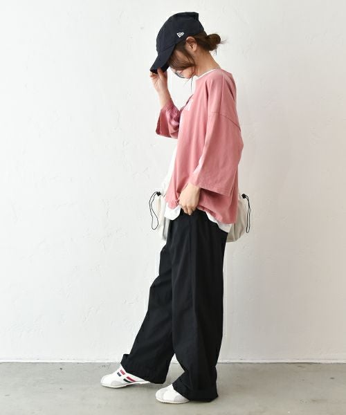 IN THE MARKET｜5分袖ロゴプリントTシャツ [[C-2403]][C]