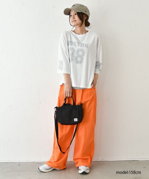 IN THE MARKET｜5分袖ロゴプリントTシャツ [[C-2403]][C]