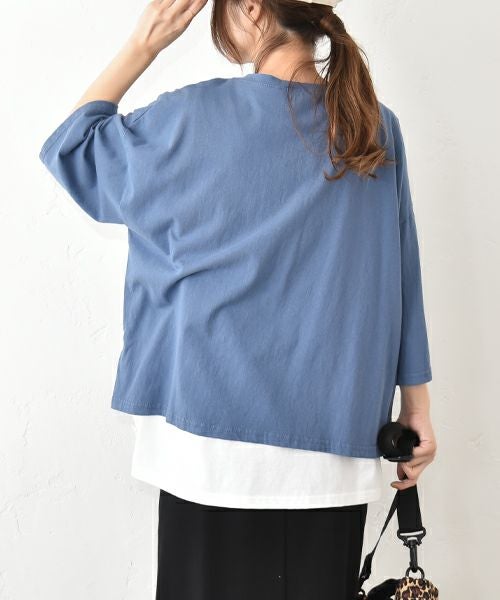 IN THE MARKET｜5分袖ロゴプリントTシャツ [[C-2403]][C]