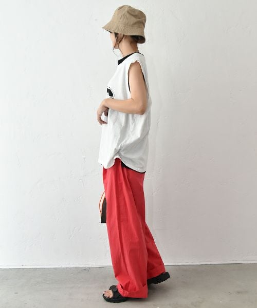 IN THE MARKET｜ノースリーブプリントカットソー [[C-2406]][C]